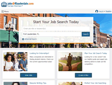 Tablet Screenshot of jobsinftlauderdale.com